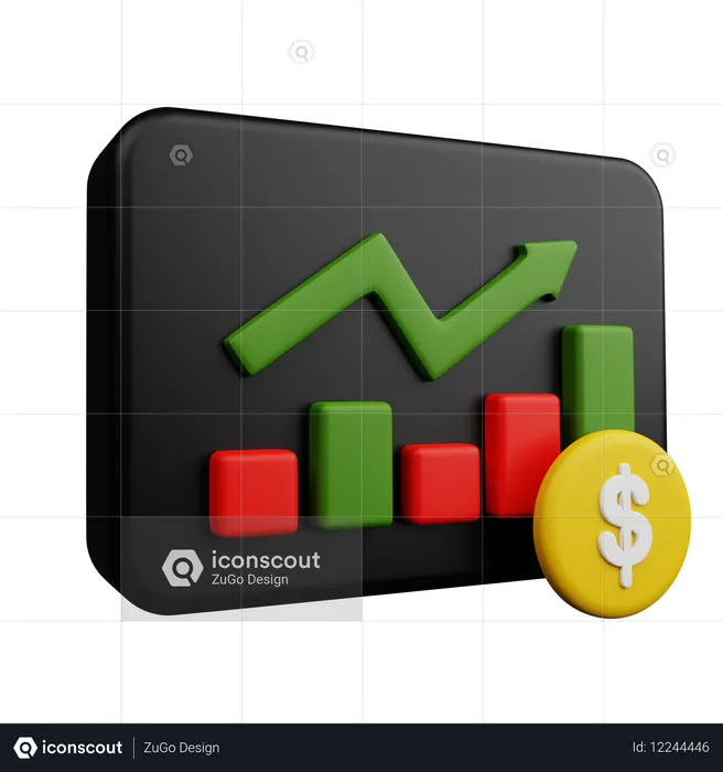 Earning  3D Icon