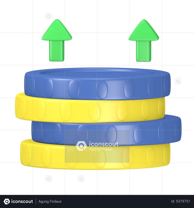 Earning Increase  3D Icon