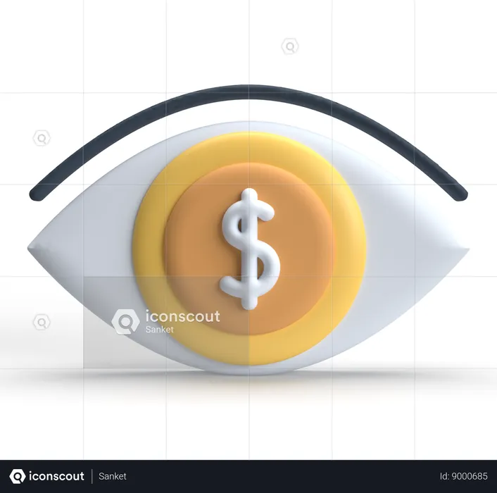 Earning Vision  3D Icon