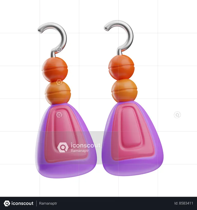 Earrings  3D Icon