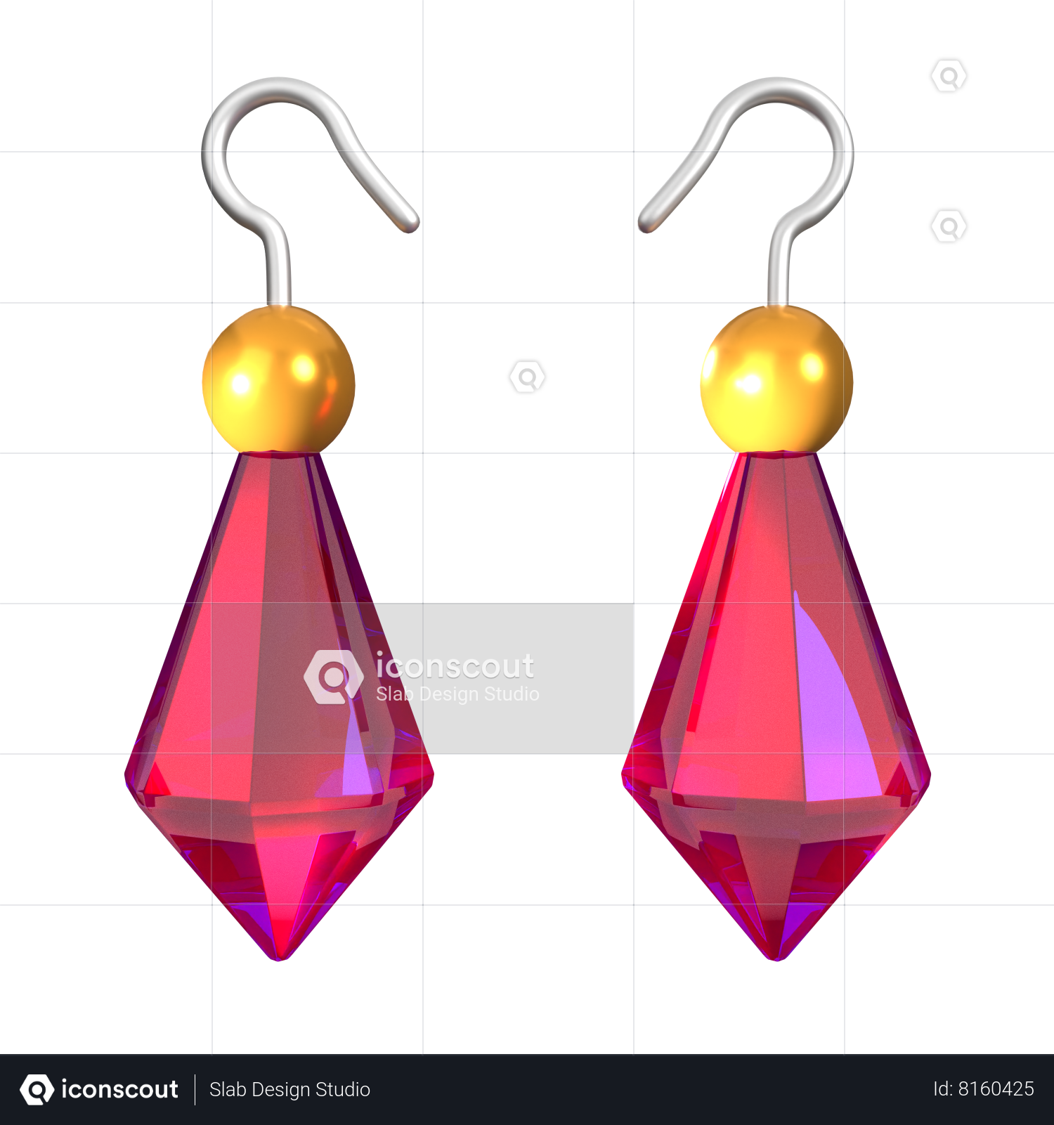 Earrings Clipart Svg - Earrings Png Icon, Transparent Png - vhv
