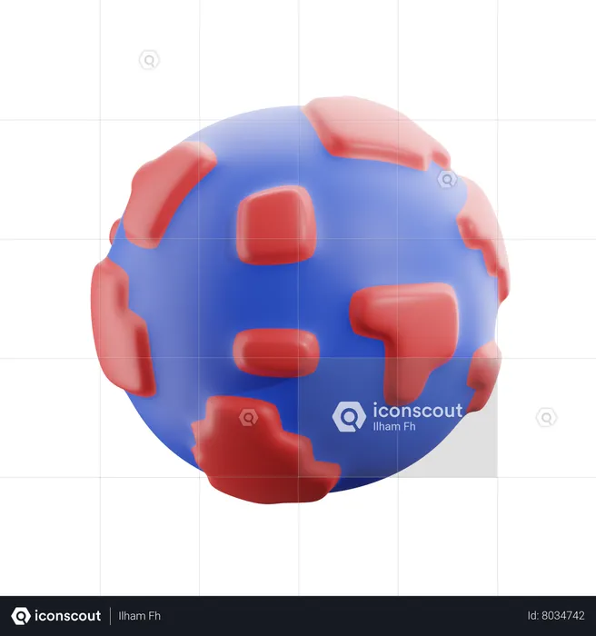 Earth  3D Icon