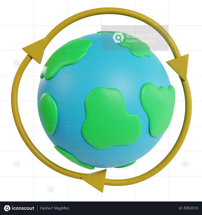 Earth And Ecology A Global Perspective  3D Icon