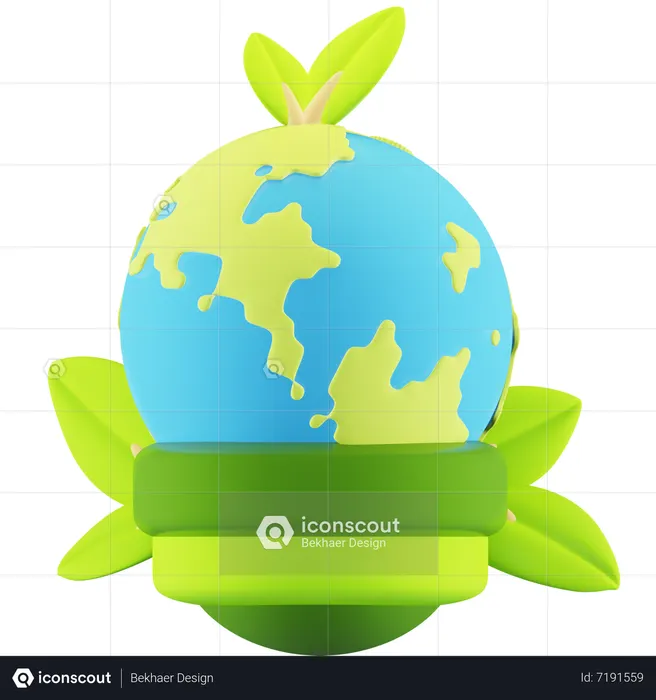 Earth Bulb  3D Icon