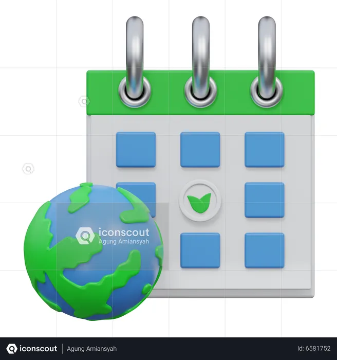 Earth Day  3D Icon