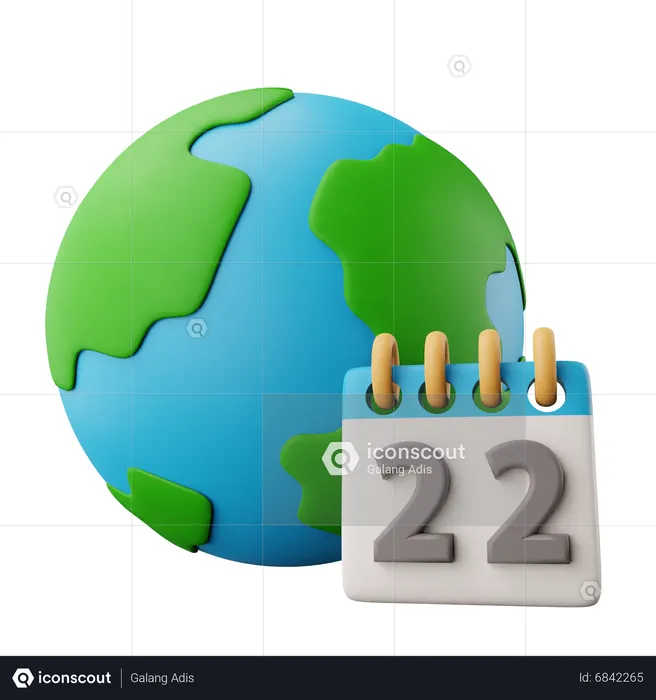 Earth Day  3D Icon