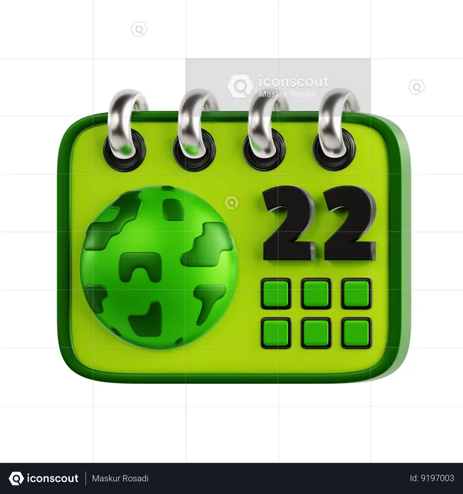 Earth Day  3D Icon