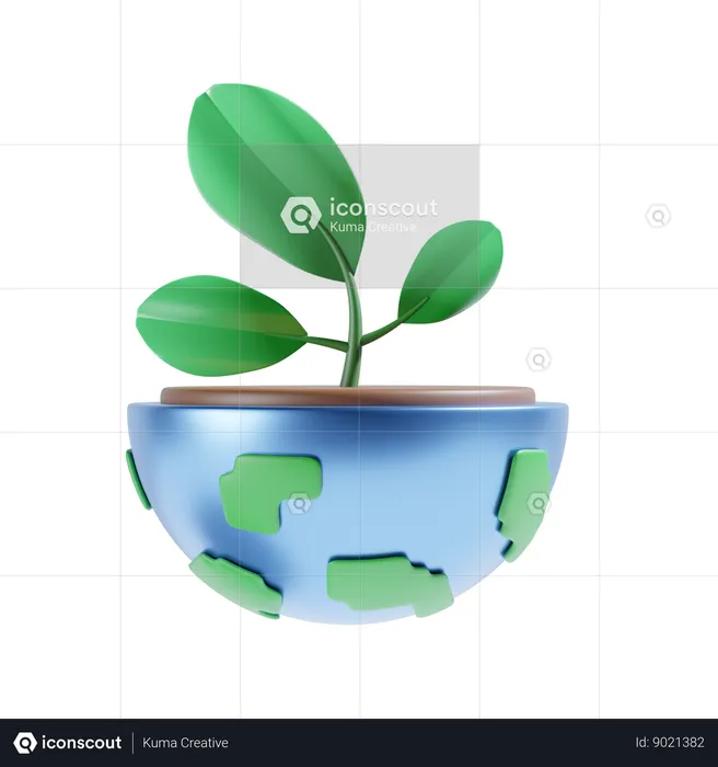 Earth Day  3D Icon