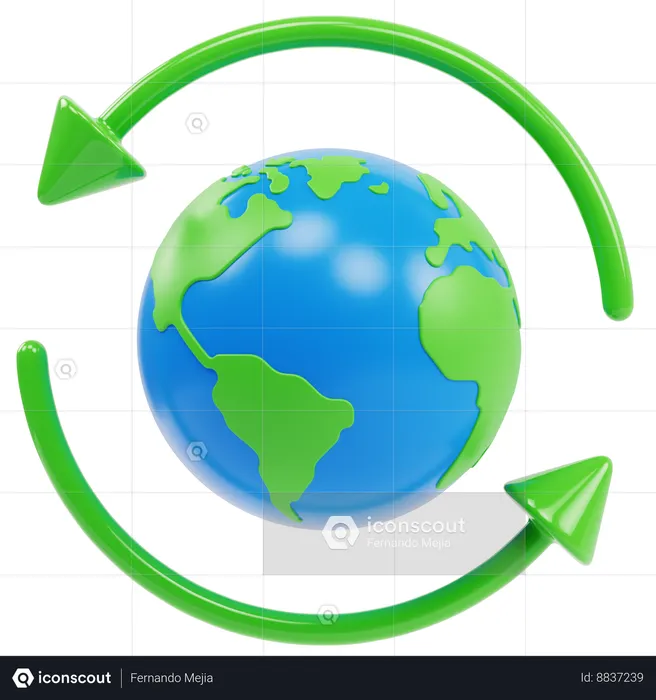Earth Ecology  3D Icon