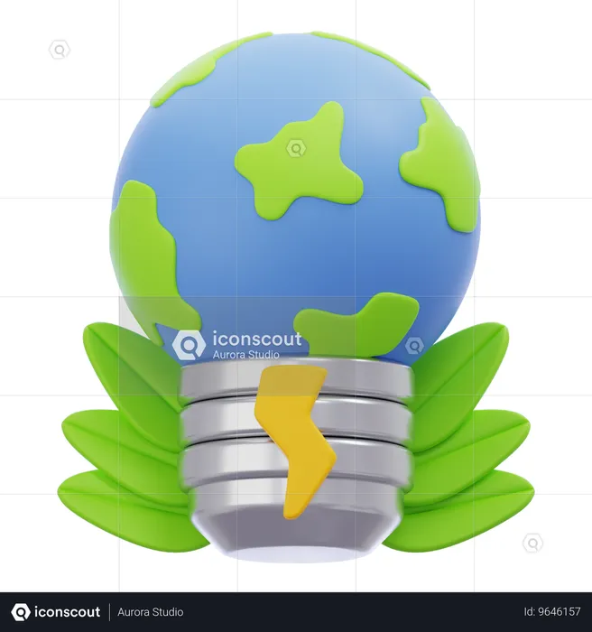 Earth Energy  3D Icon