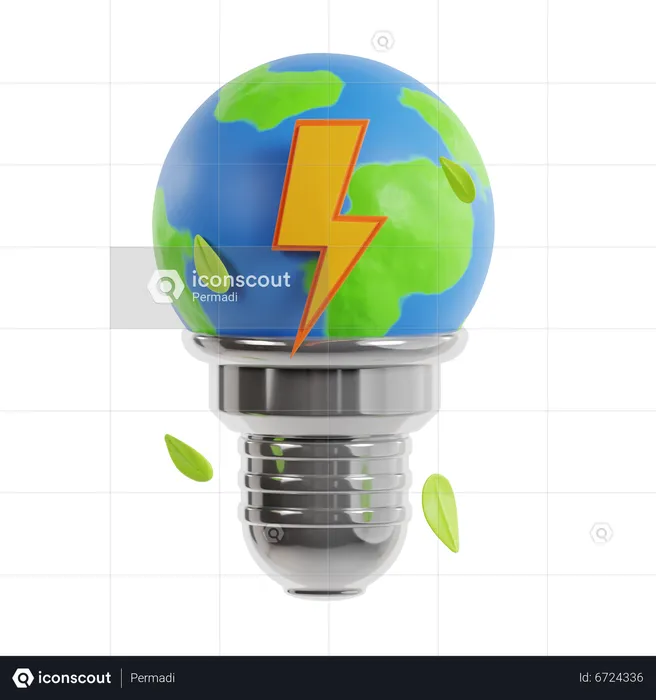 Earth Energy  3D Icon