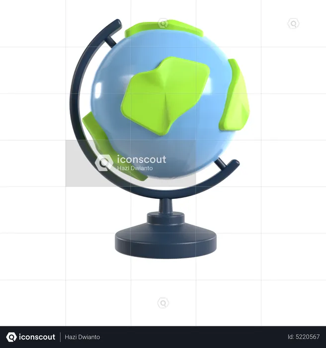 Earth Globe  3D Icon