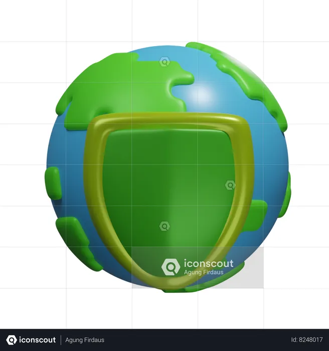 Earth Shield  3D Icon