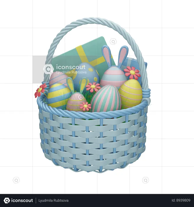 Easter Basket  3D Icon