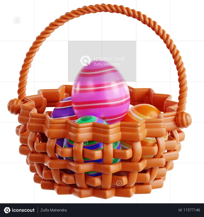 Easter Basket  3D Icon