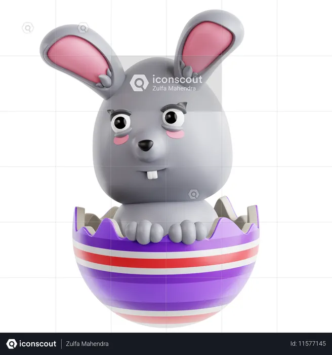 Easter Bunny  3D Icon