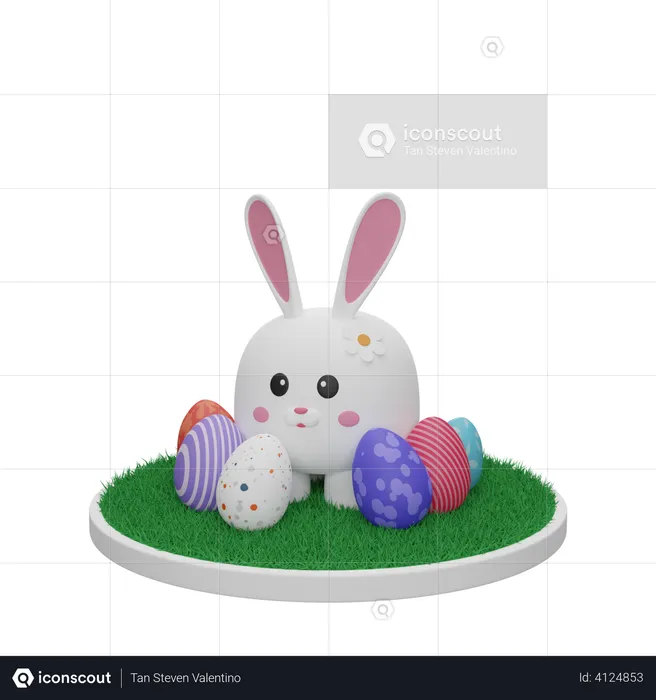 Easter Bunny  3D Illustration