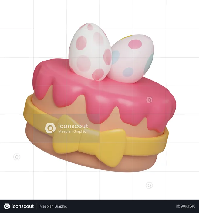 Easter Cake  3D Icon