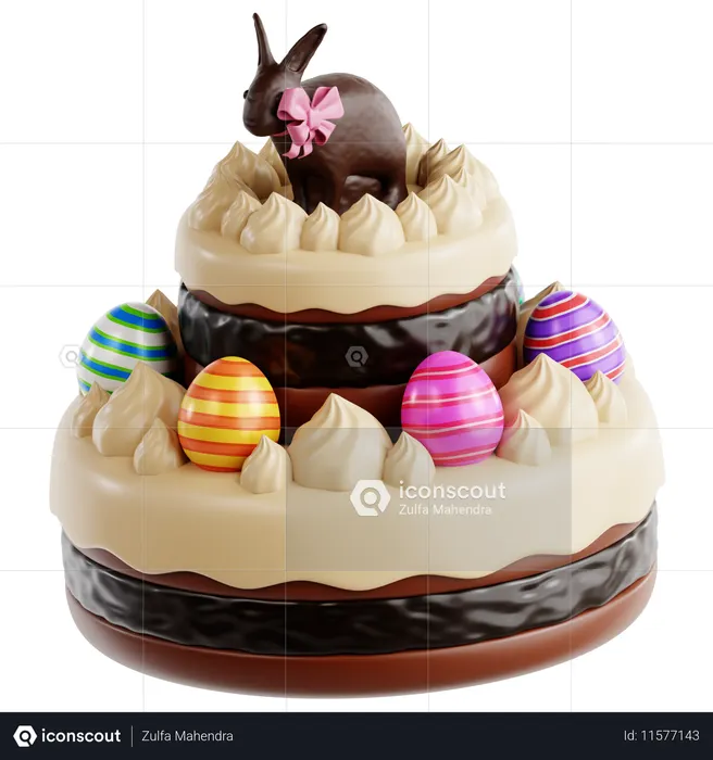 Easter Cake  3D Icon