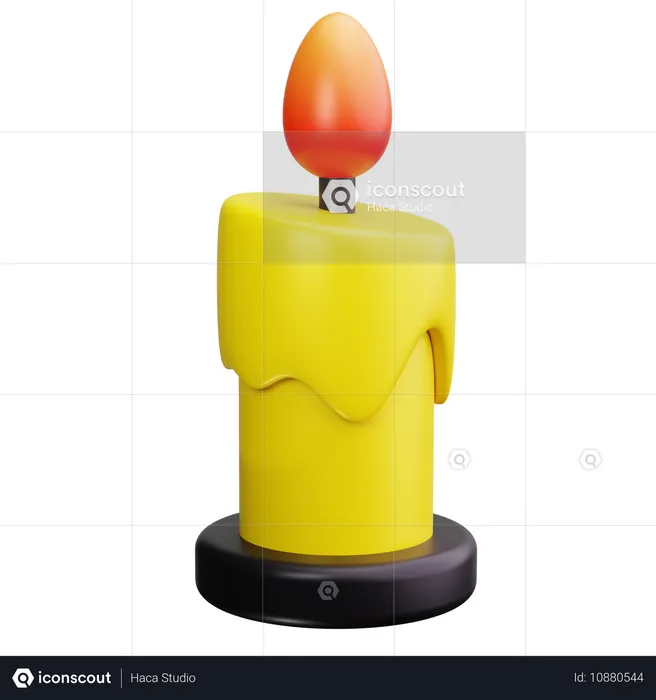 Easter Candle  3D Icon