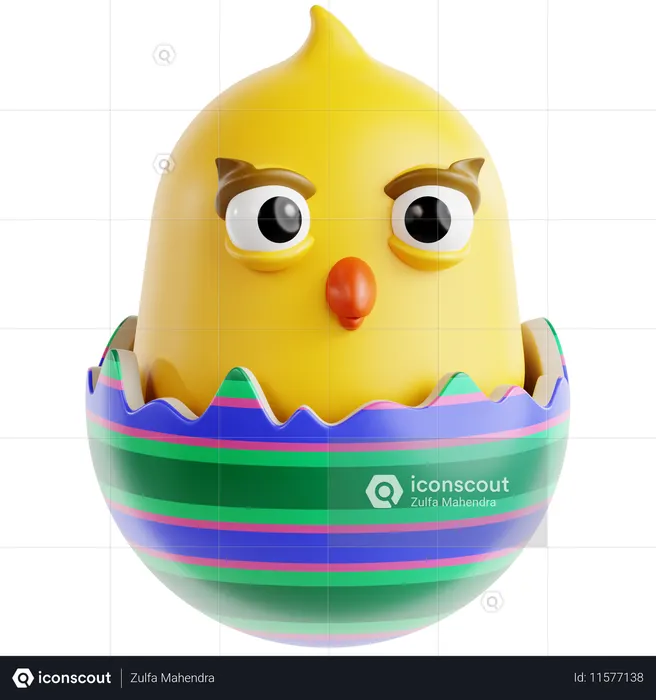 Easter Chick  3D Icon