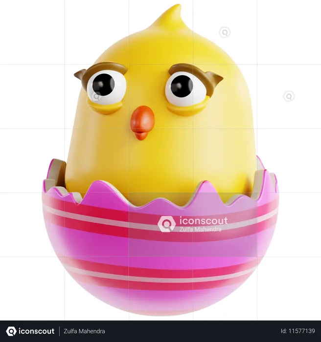 Easter Chick  3D Icon