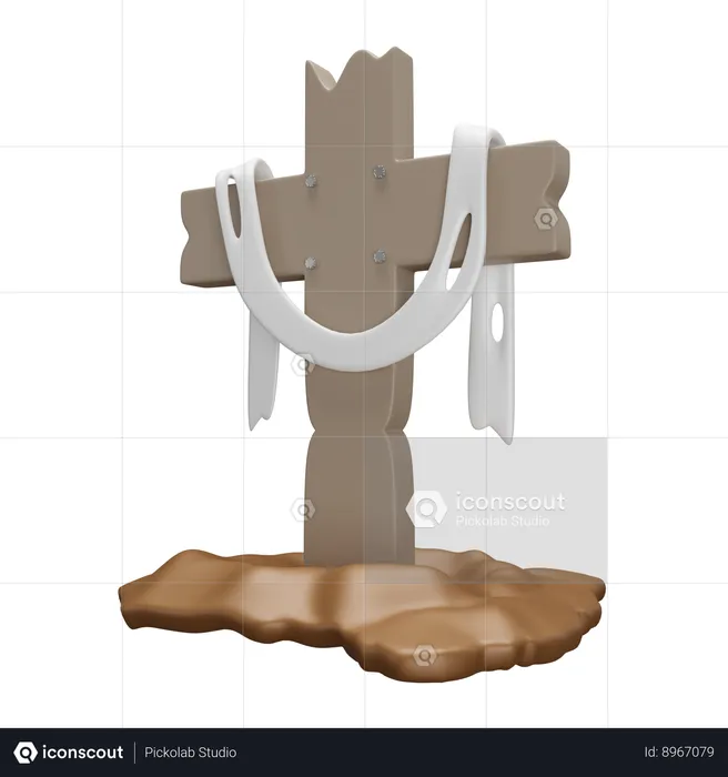 Easter cross  3D Icon