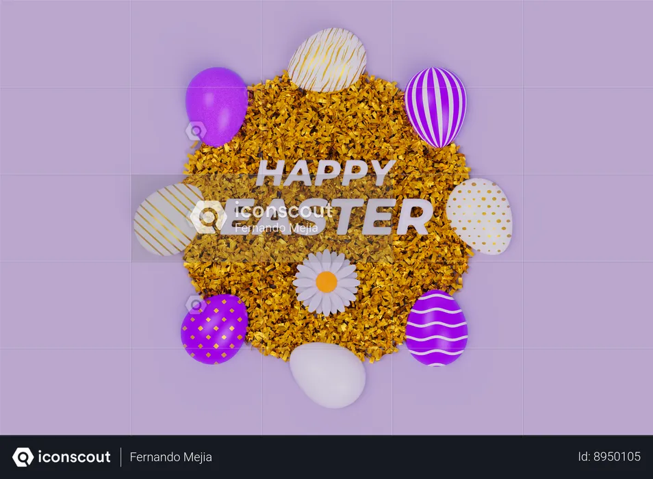 Easter day  3D Icon