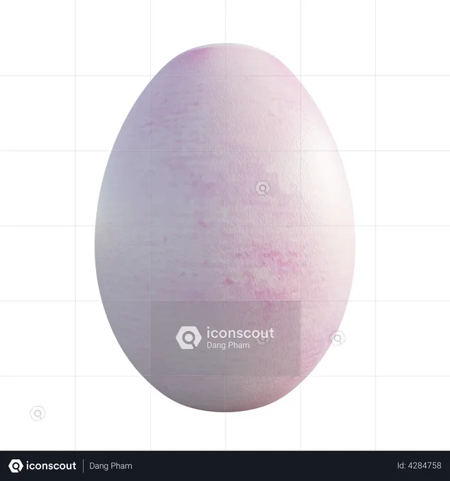 Easter egg  3D Illustration