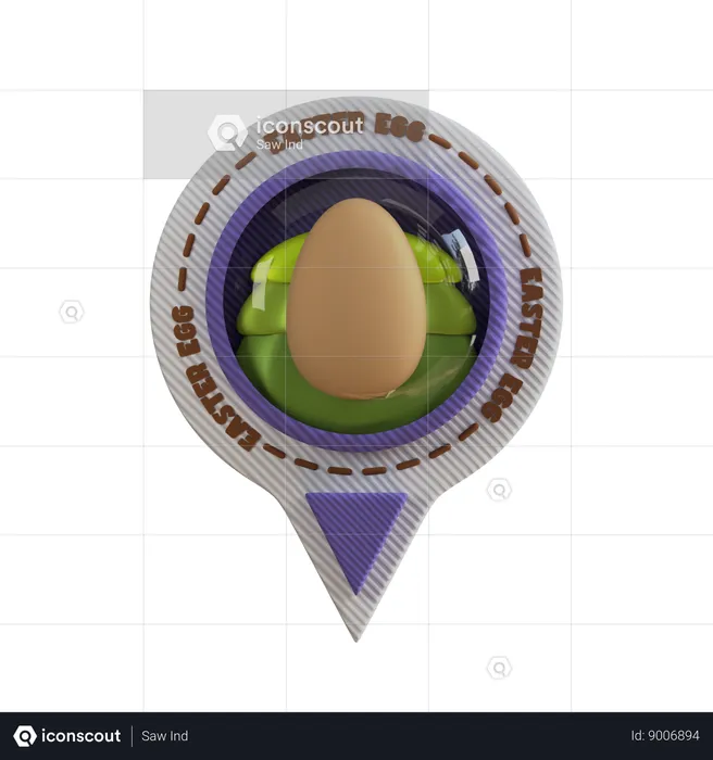 Easter Egg Location  3D Icon