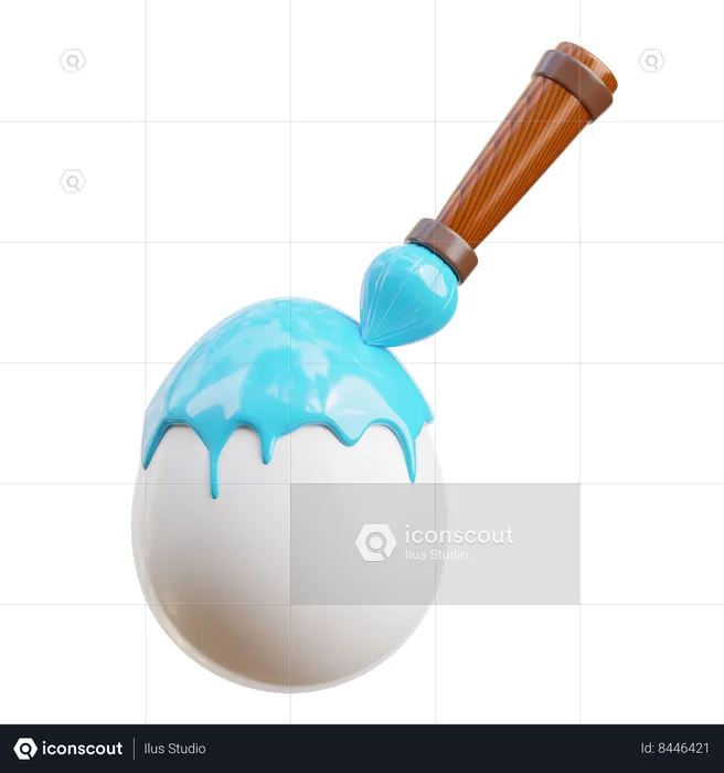 Easter egg painting  3D Icon