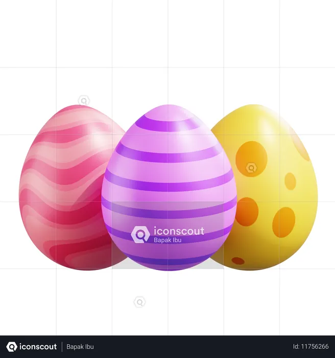 Easter Eggs  3D Icon
