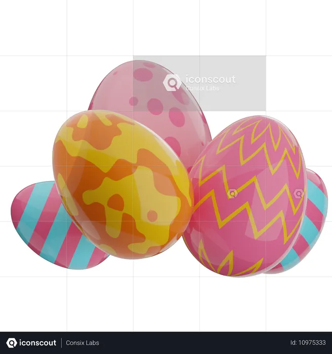 Easter Eggs  3D Icon