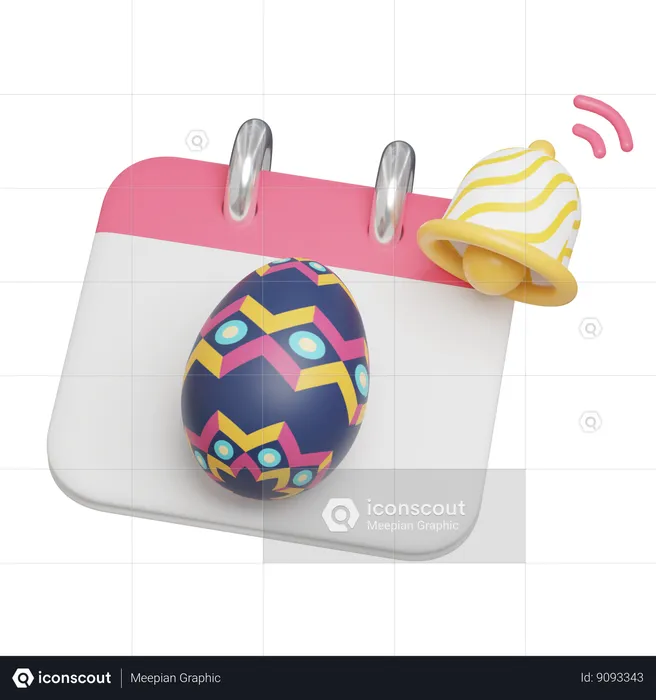 Easter Reminder  3D Icon