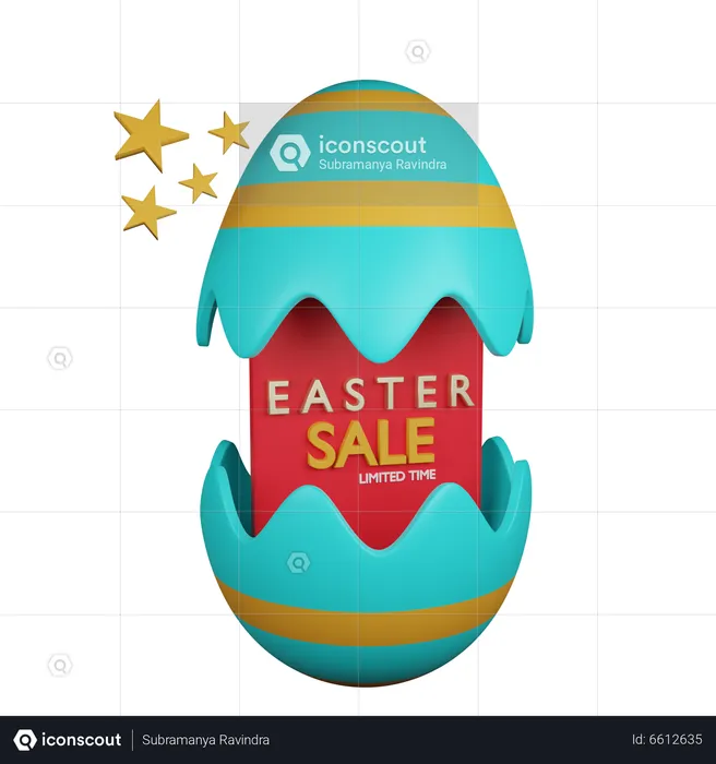 Easter Sale  3D Icon