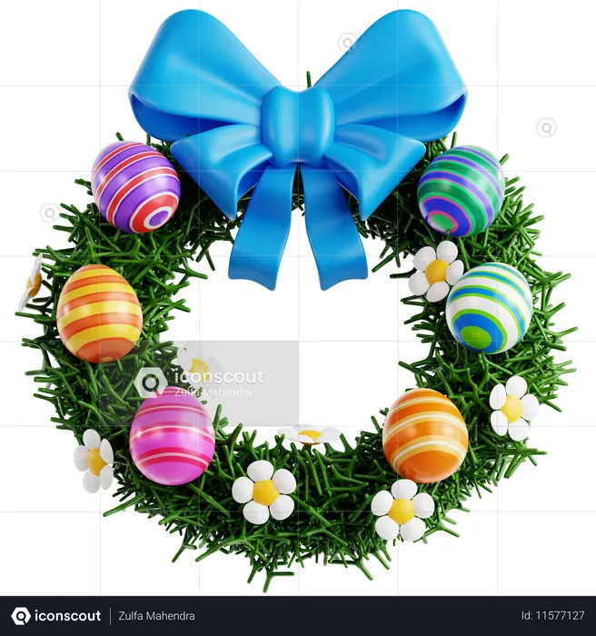 Easter Wreath  3D Icon