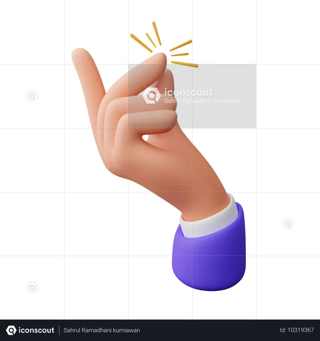 손짓으로 쉽게 표현하기  3D Icon