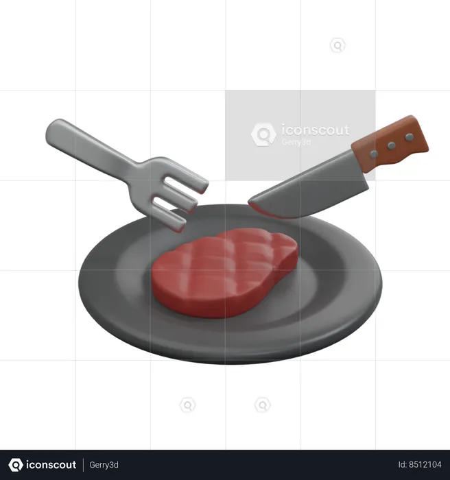 Eat Beef  3D Icon