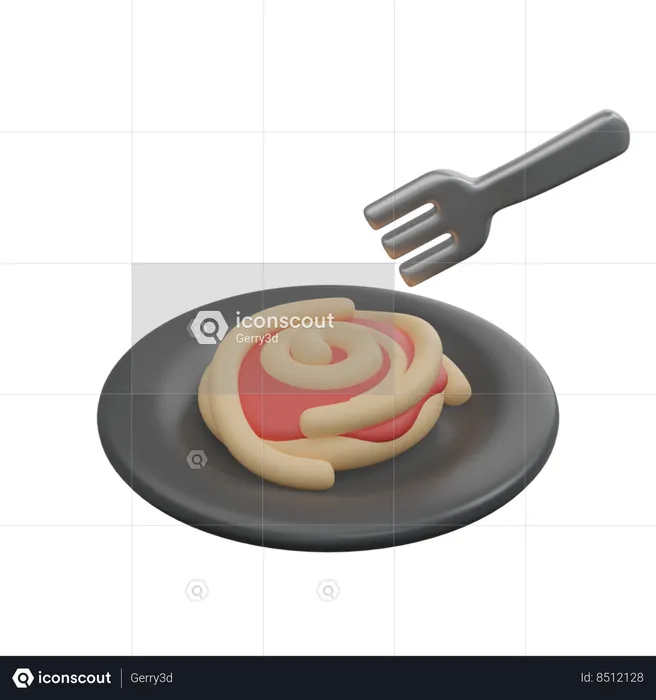 Eat Spaghetti  3D Icon