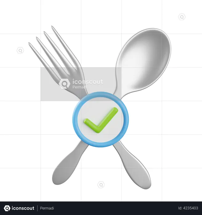 Eat Time  3D Illustration