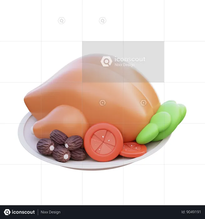 Eating Food  3D Icon