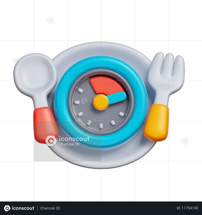 Eating Time  3D Icon