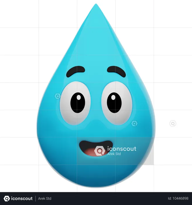 Emoji d'eau Emoji 3D Icon