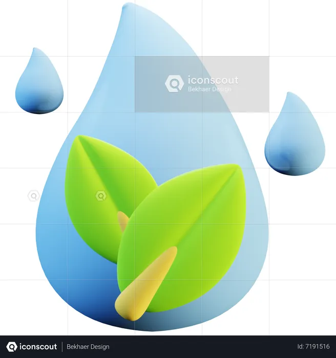 Énergie de l'eau  3D Icon