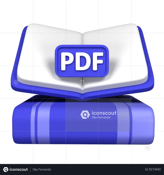 Ebook Pdf  3D Icon