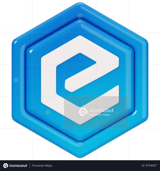 Insignia de efectivo electrónico (XEC)  3D Icon