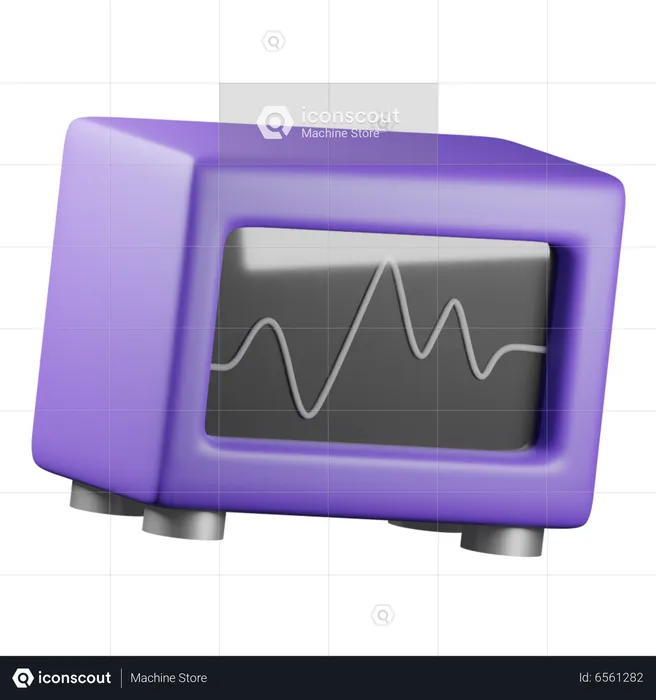 Ecg Machine  3D Icon