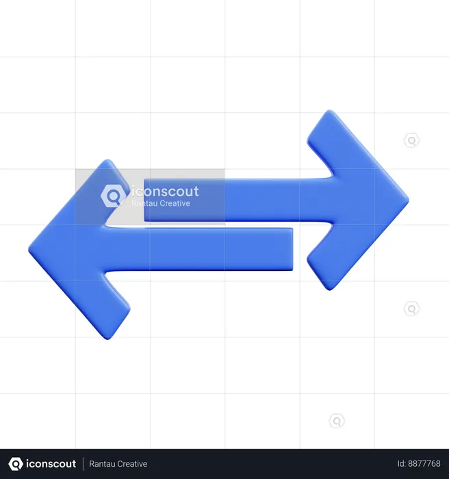Flèche d'échange  3D Icon