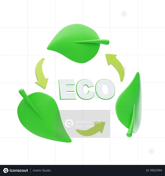 Eco  3D Icon