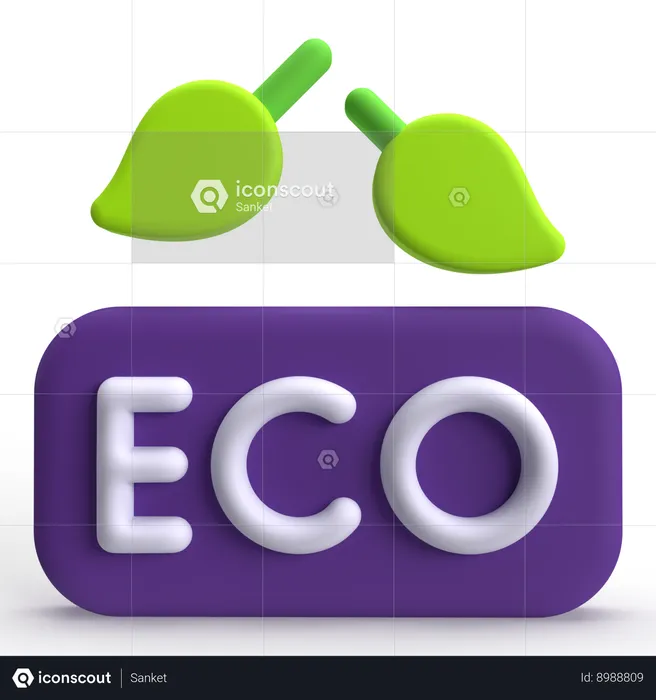 Eco  3D Icon